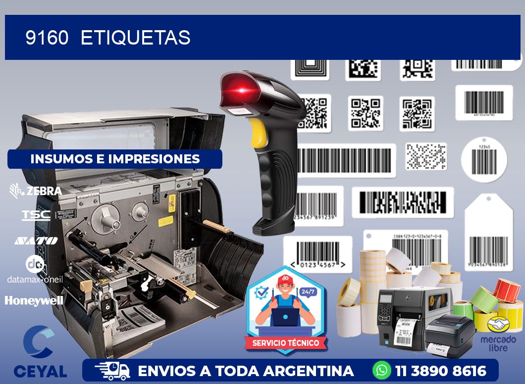 9160  ETIQUETAS