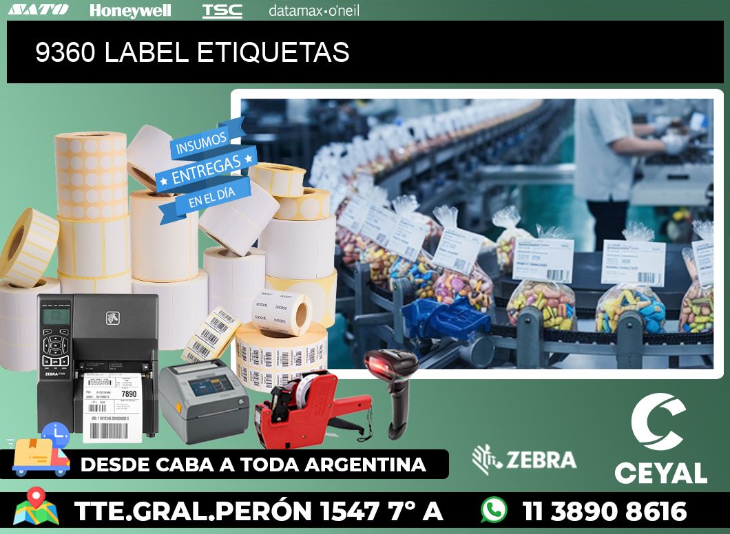 9360 LABEL ETIQUETAS