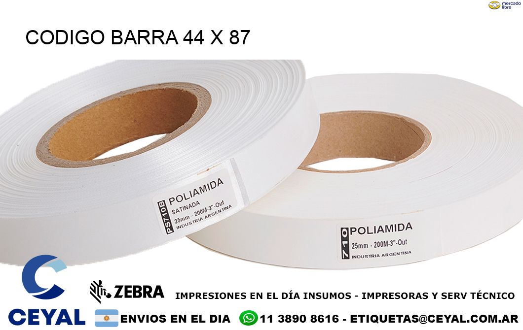 CODIGO BARRA 44 x 87