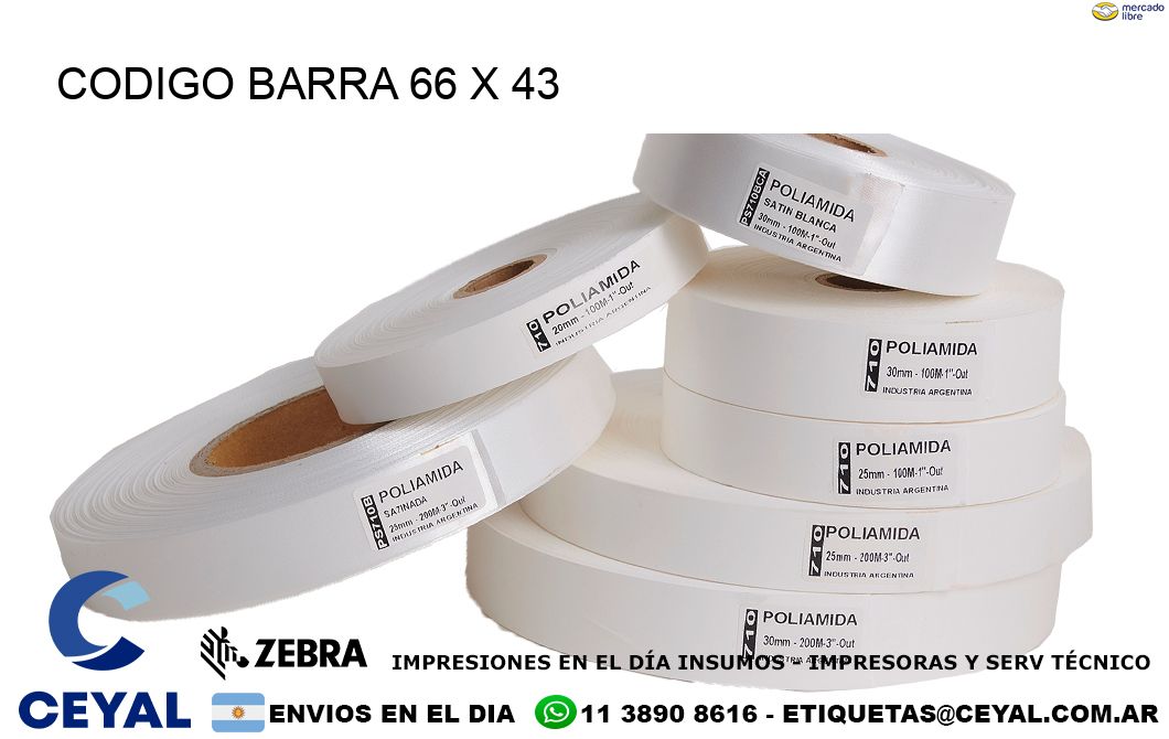 CODIGO BARRA 66 x 43
