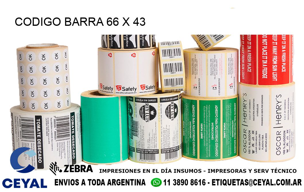 CODIGO BARRA 66 x 43