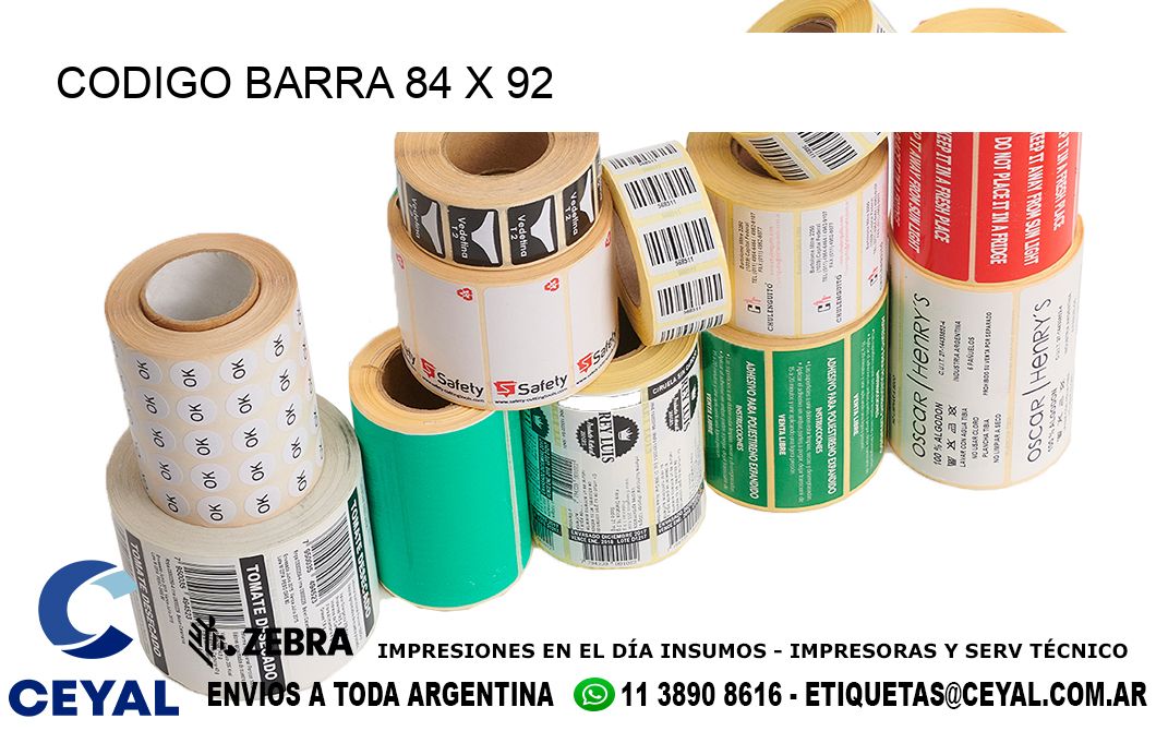 CODIGO BARRA 84 x 92
