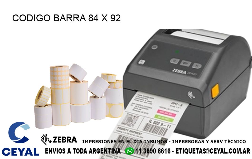 CODIGO BARRA 84 x 92