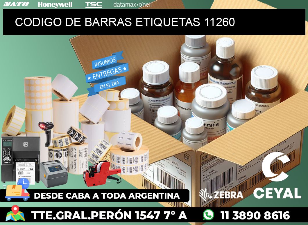 CODIGO DE BARRAS ETIQUETAS 11260