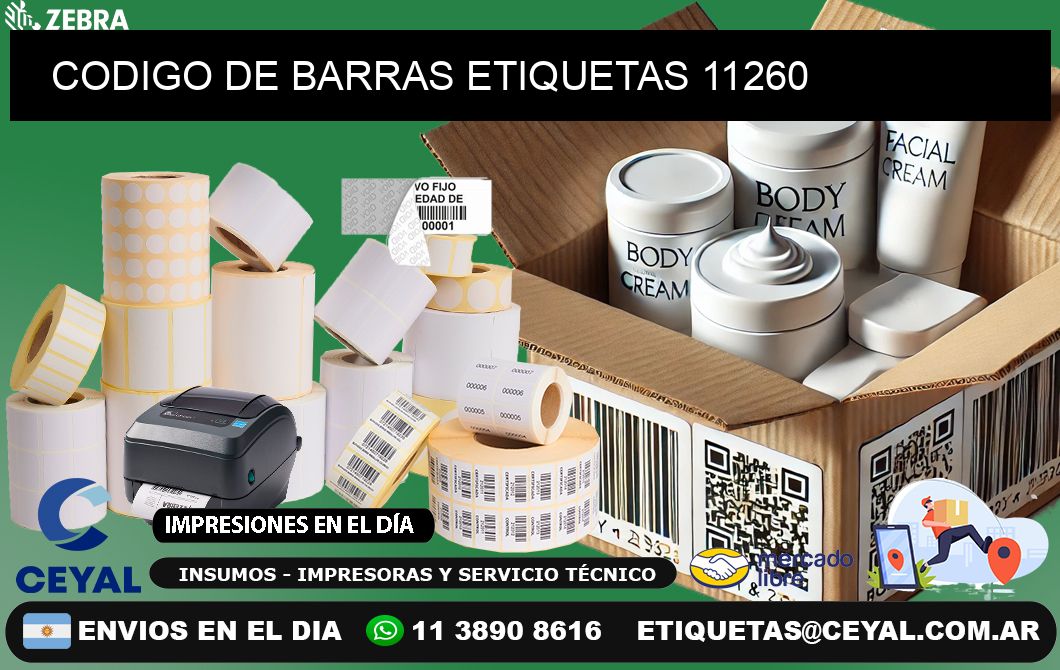 CODIGO DE BARRAS ETIQUETAS 11260