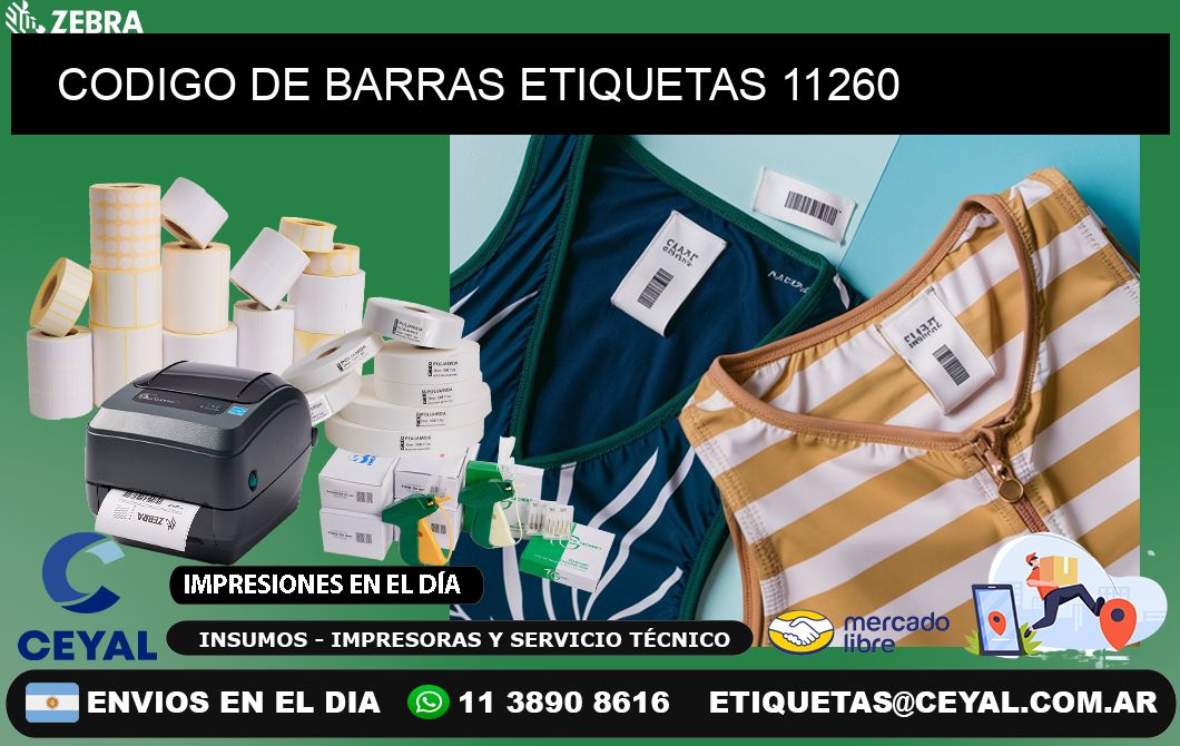CODIGO DE BARRAS ETIQUETAS 11260