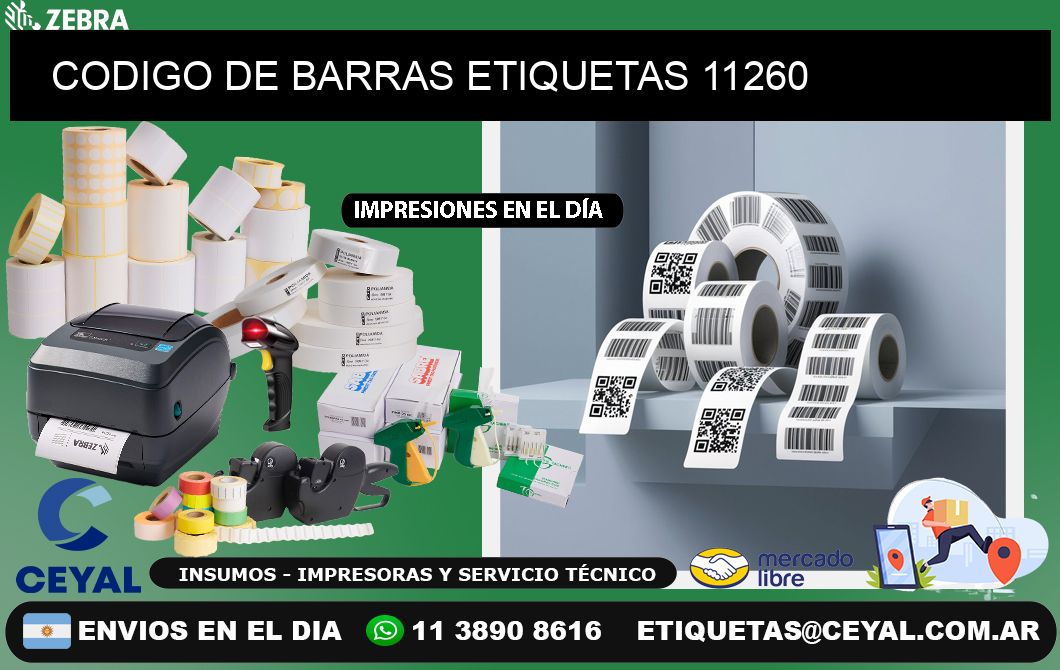 CODIGO DE BARRAS ETIQUETAS 11260