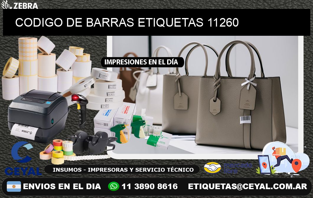 CODIGO DE BARRAS ETIQUETAS 11260