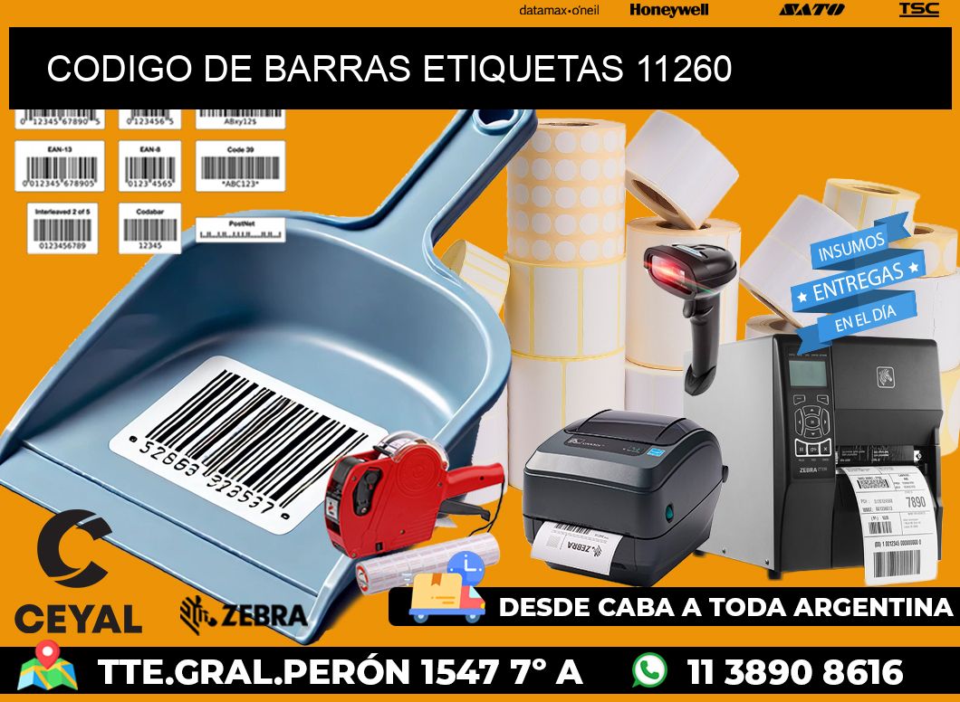 CODIGO DE BARRAS ETIQUETAS 11260
