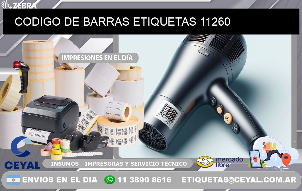 CODIGO DE BARRAS ETIQUETAS 11260