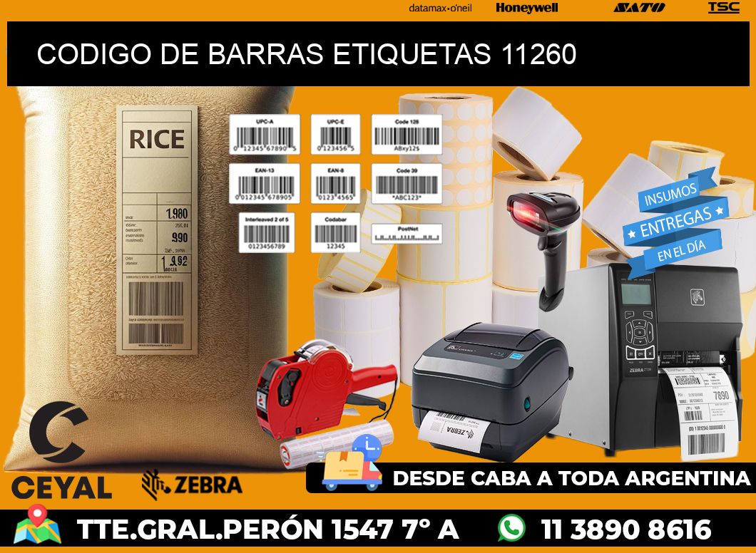 CODIGO DE BARRAS ETIQUETAS 11260
