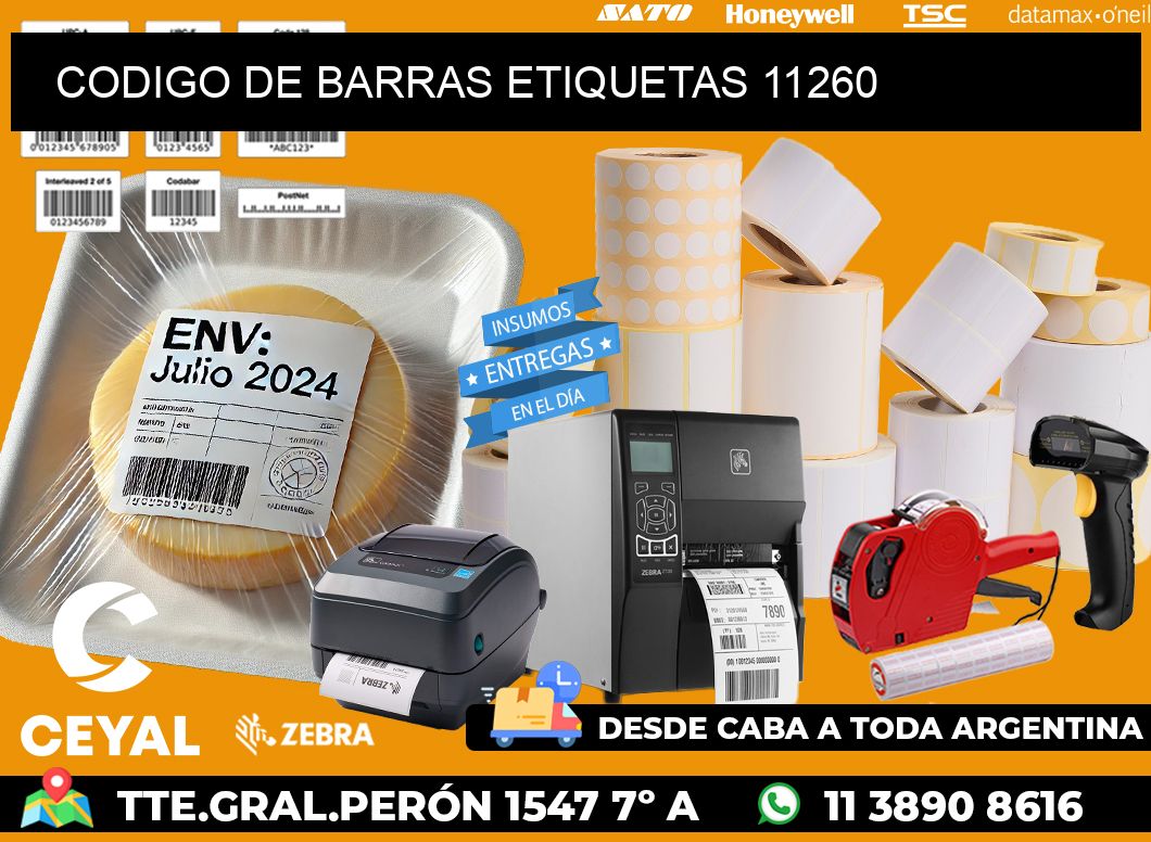 CODIGO DE BARRAS ETIQUETAS 11260
