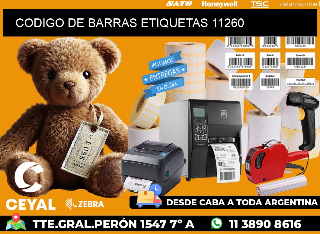 CODIGO DE BARRAS ETIQUETAS 11260