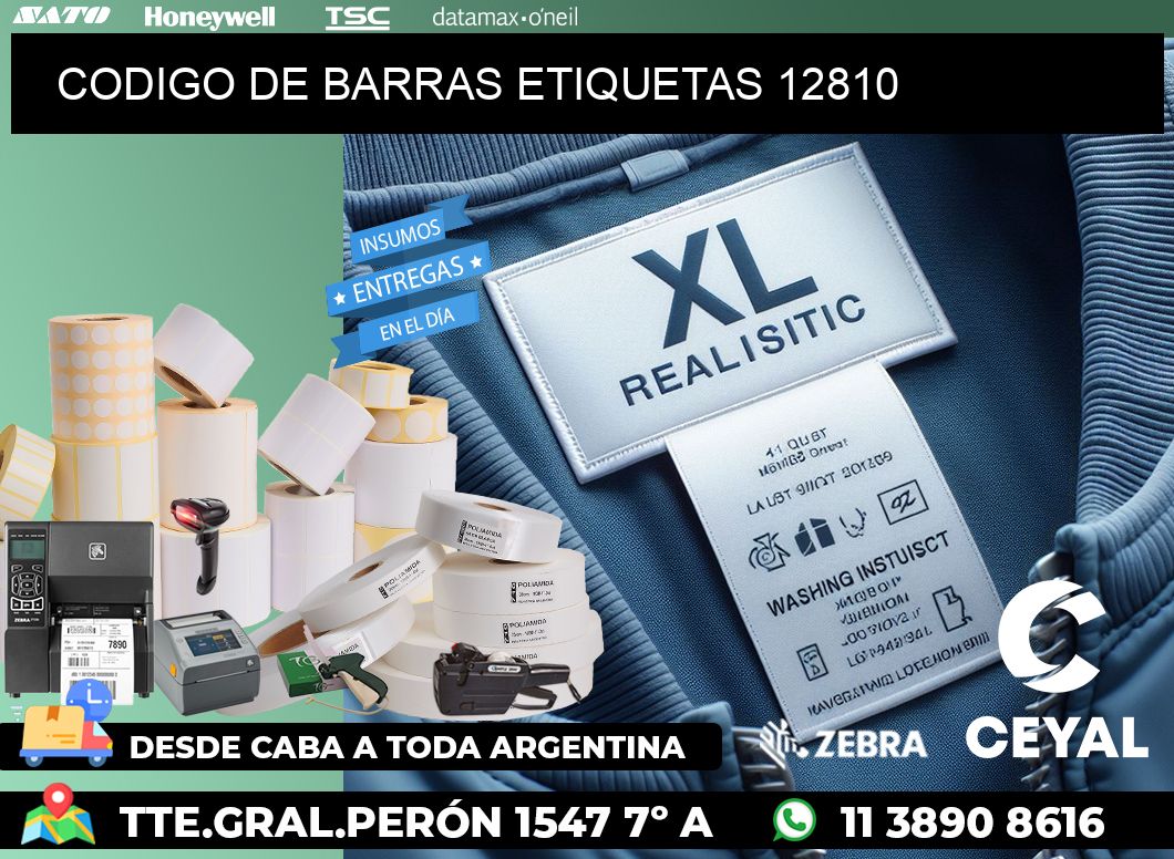 CODIGO DE BARRAS ETIQUETAS 12810