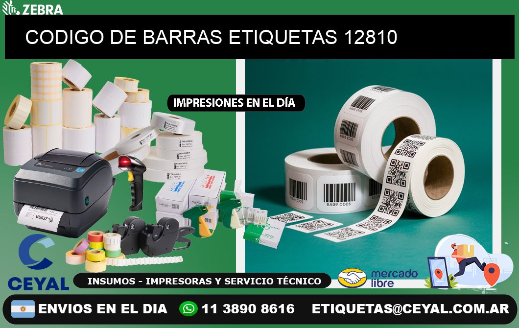 CODIGO DE BARRAS ETIQUETAS 12810