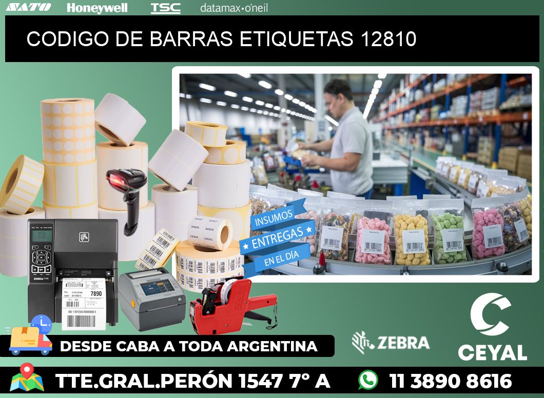 CODIGO DE BARRAS ETIQUETAS 12810