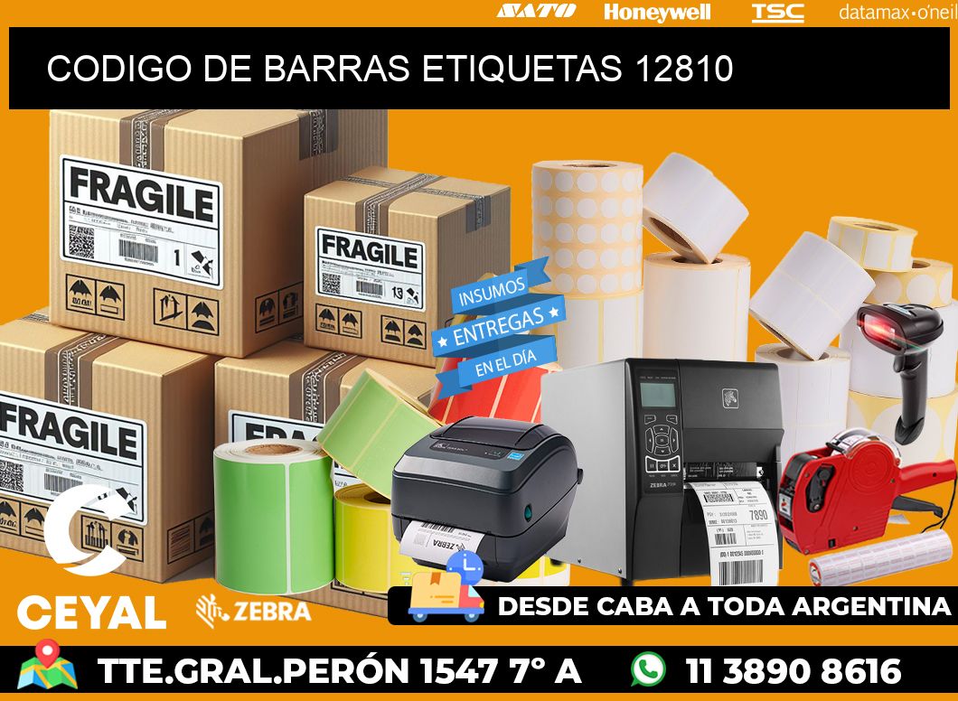 CODIGO DE BARRAS ETIQUETAS 12810