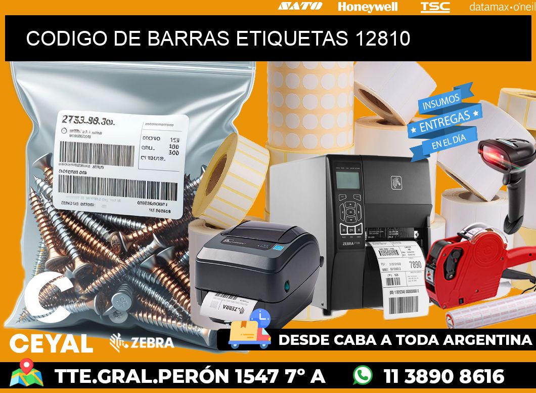 CODIGO DE BARRAS ETIQUETAS 12810