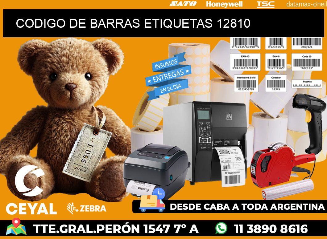 CODIGO DE BARRAS ETIQUETAS 12810