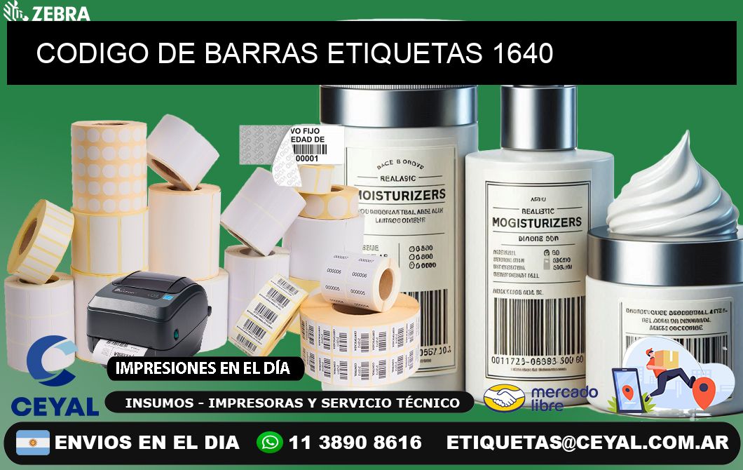 CODIGO DE BARRAS ETIQUETAS 1640