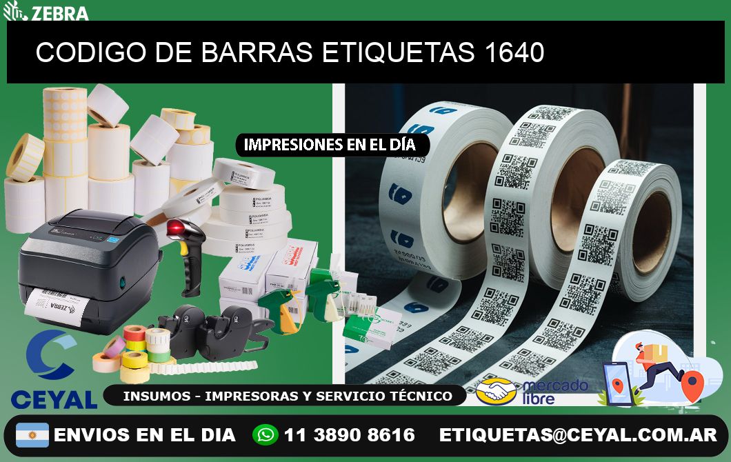 CODIGO DE BARRAS ETIQUETAS 1640