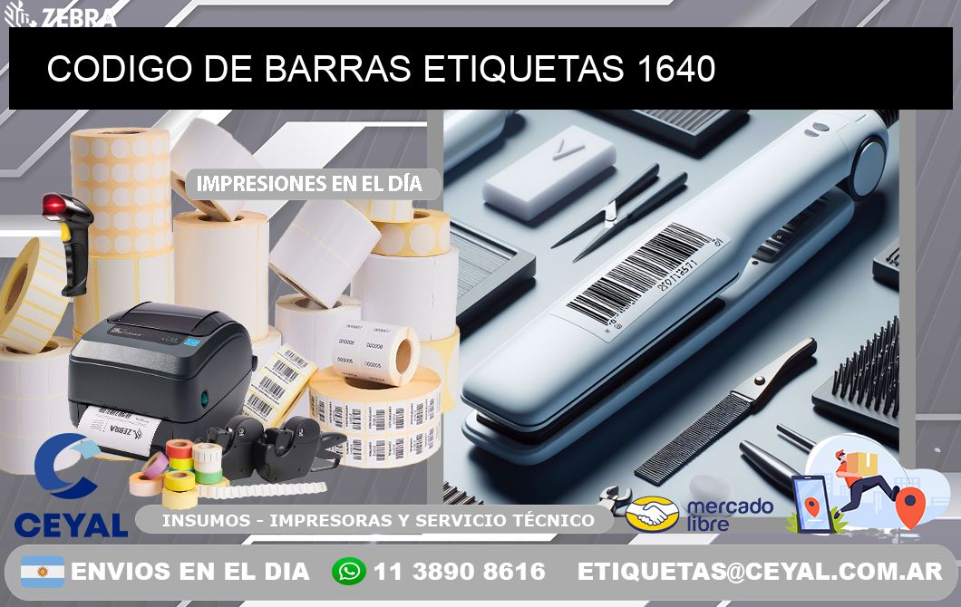 CODIGO DE BARRAS ETIQUETAS 1640