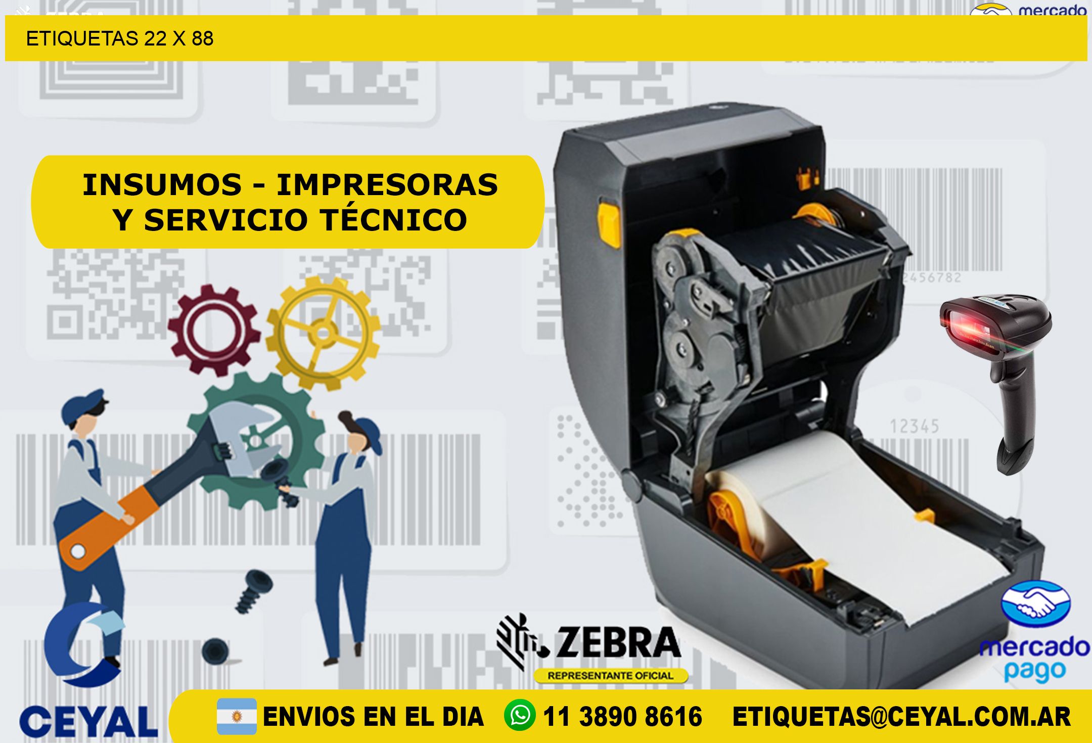ETIQUETAS 22 x 88
