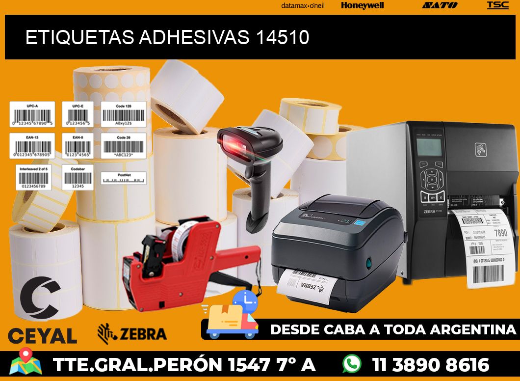ETIQUETAS ADHESIVAS 14510