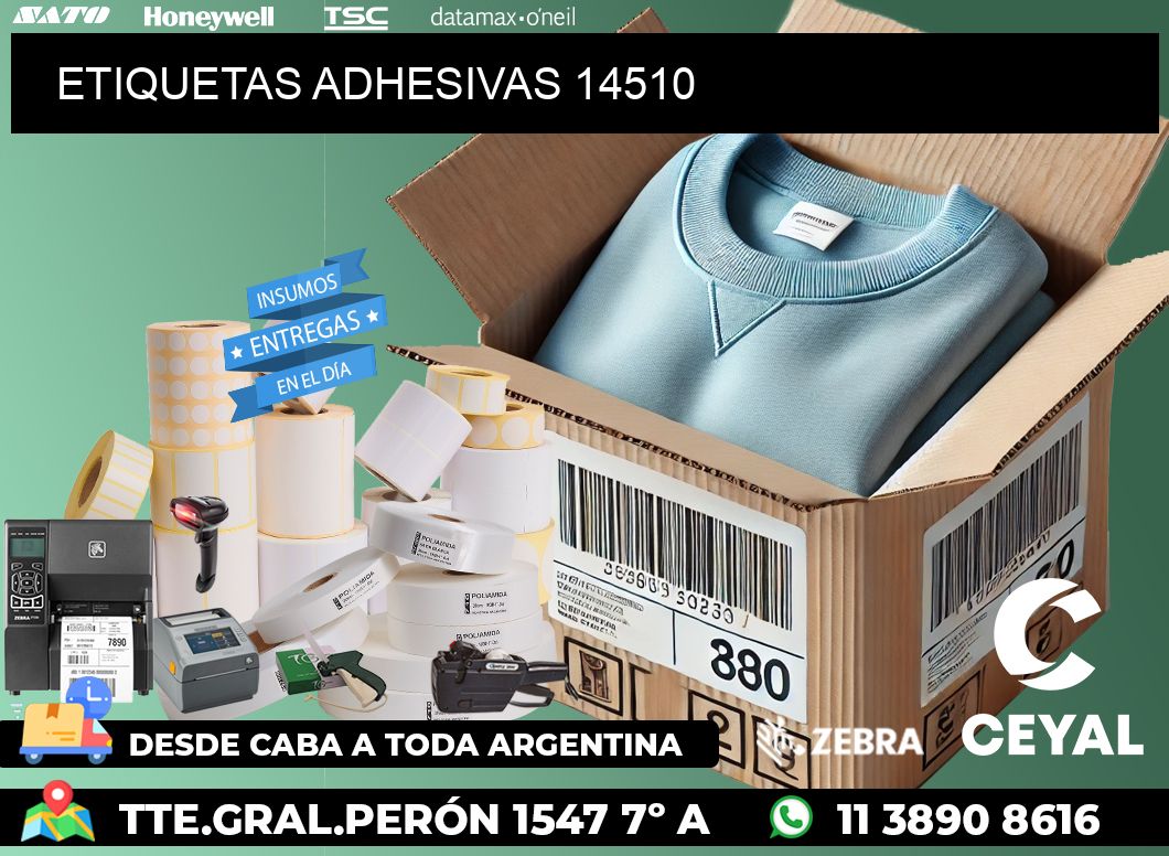 ETIQUETAS ADHESIVAS 14510