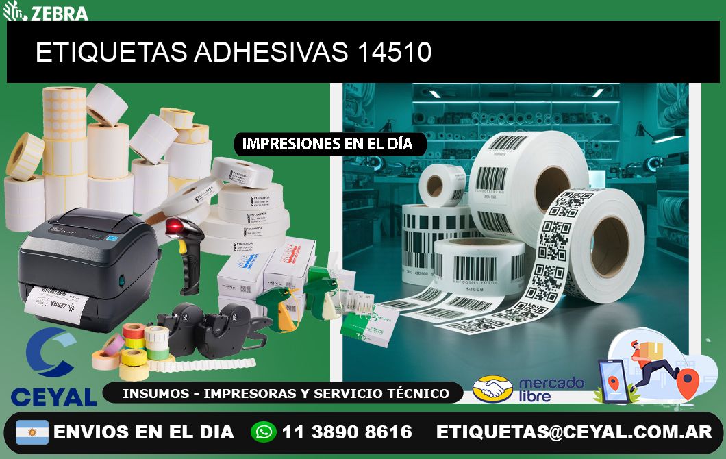 ETIQUETAS ADHESIVAS 14510