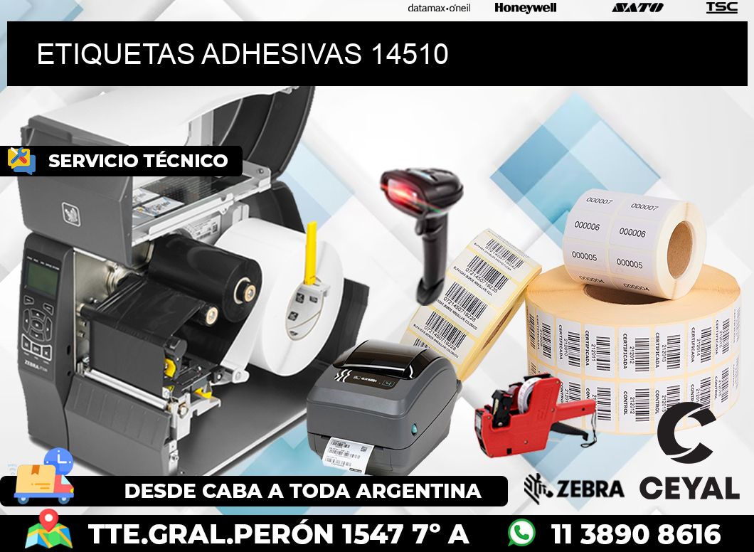 ETIQUETAS ADHESIVAS 14510