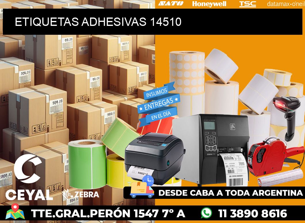 ETIQUETAS ADHESIVAS 14510