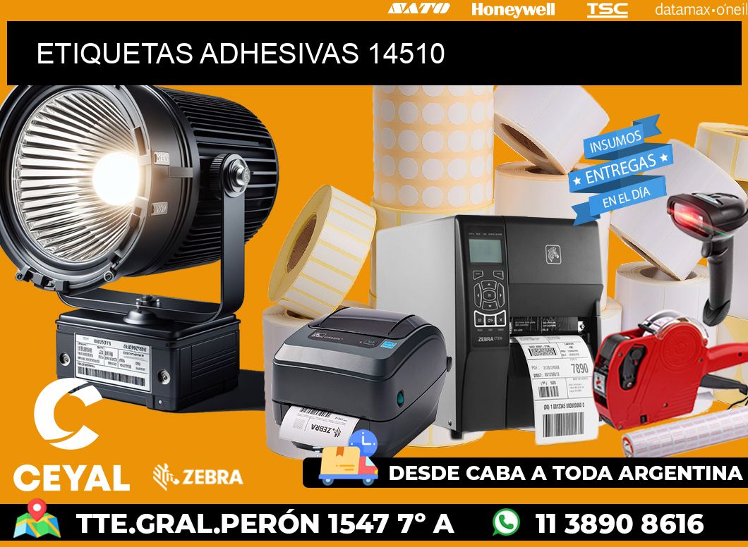 ETIQUETAS ADHESIVAS 14510