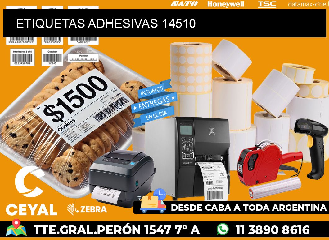 ETIQUETAS ADHESIVAS 14510