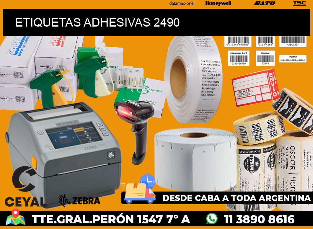 ETIQUETAS ADHESIVAS 2490