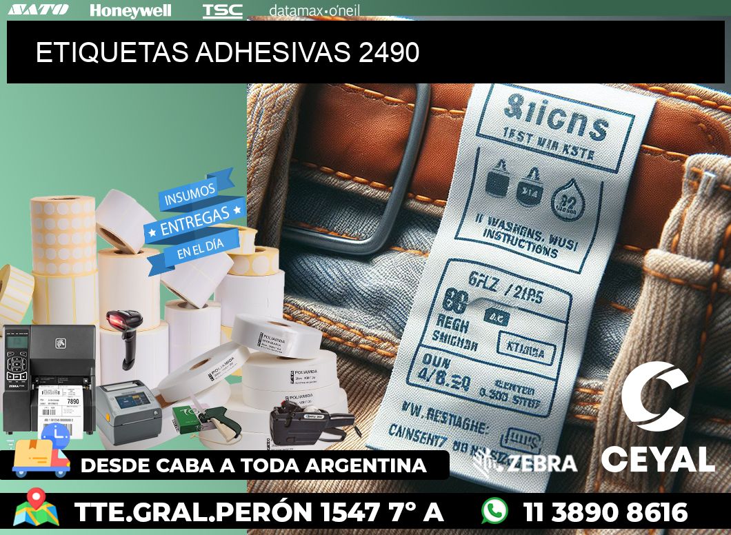 ETIQUETAS ADHESIVAS 2490