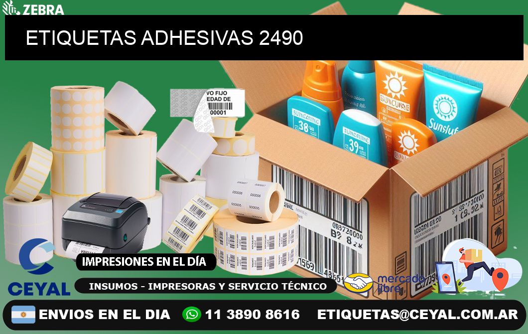 ETIQUETAS ADHESIVAS 2490