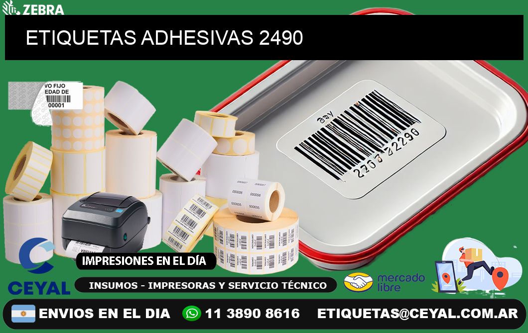 ETIQUETAS ADHESIVAS 2490