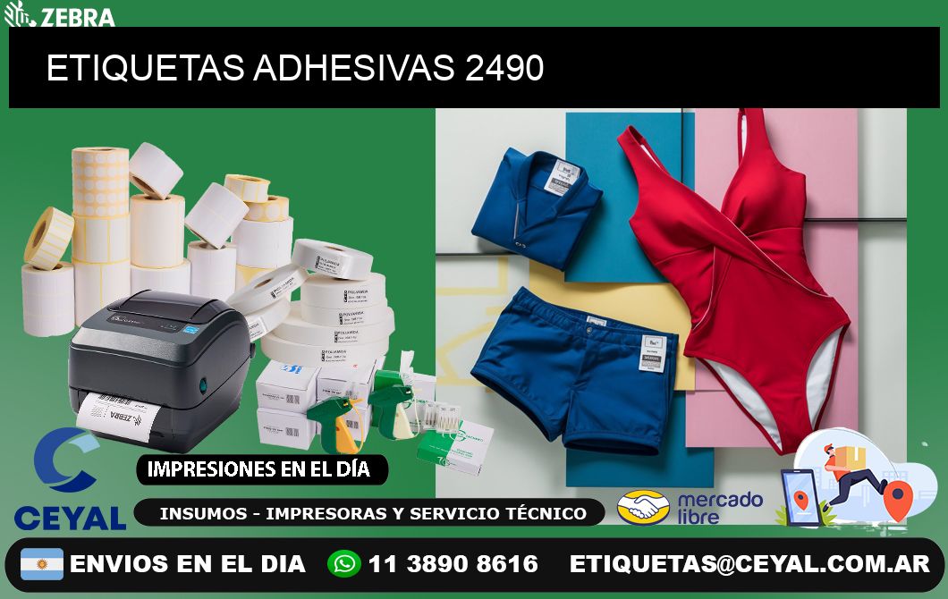 ETIQUETAS ADHESIVAS 2490