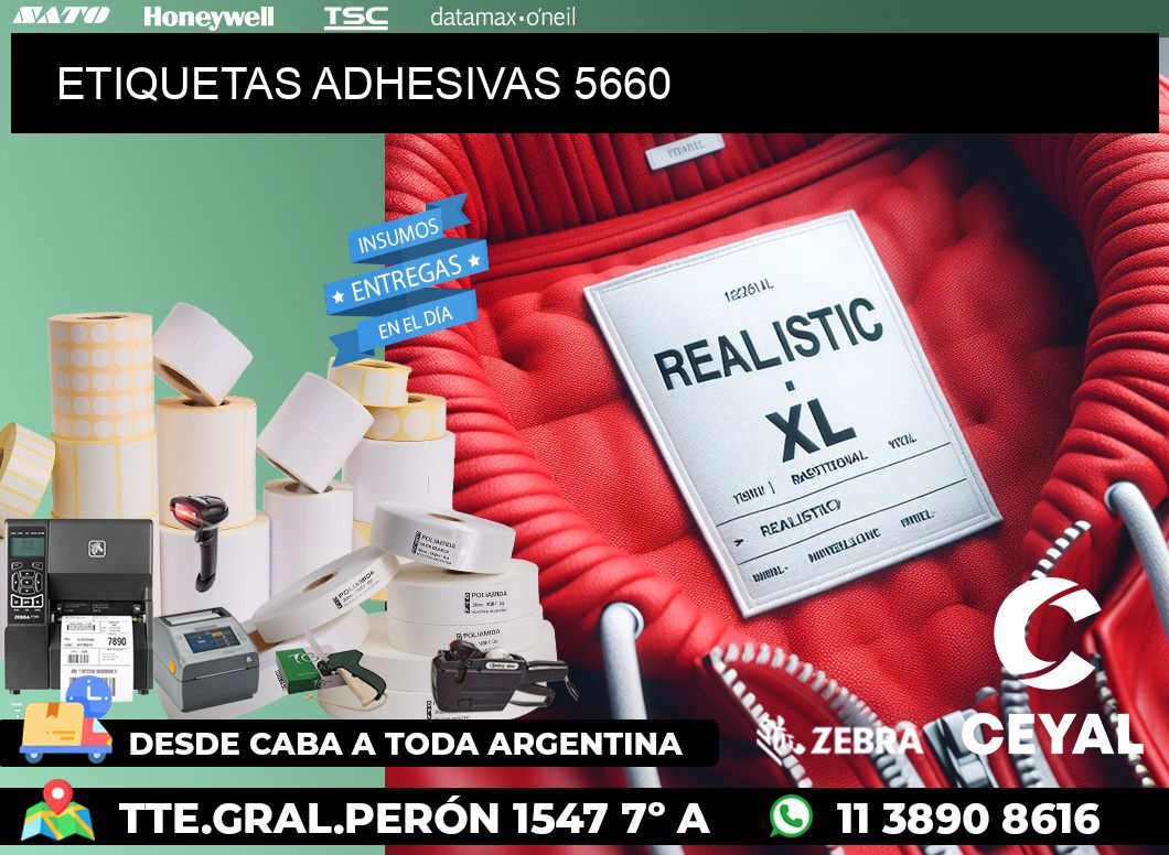 ETIQUETAS ADHESIVAS 5660