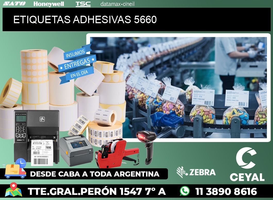 ETIQUETAS ADHESIVAS 5660