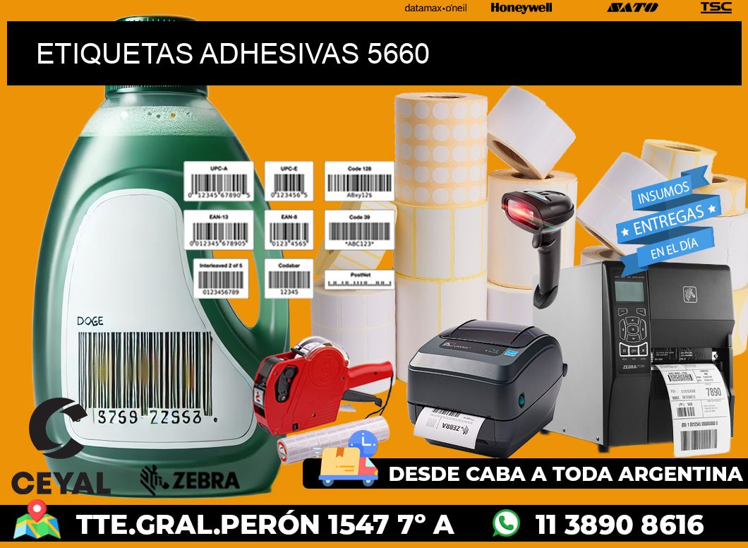 ETIQUETAS ADHESIVAS 5660