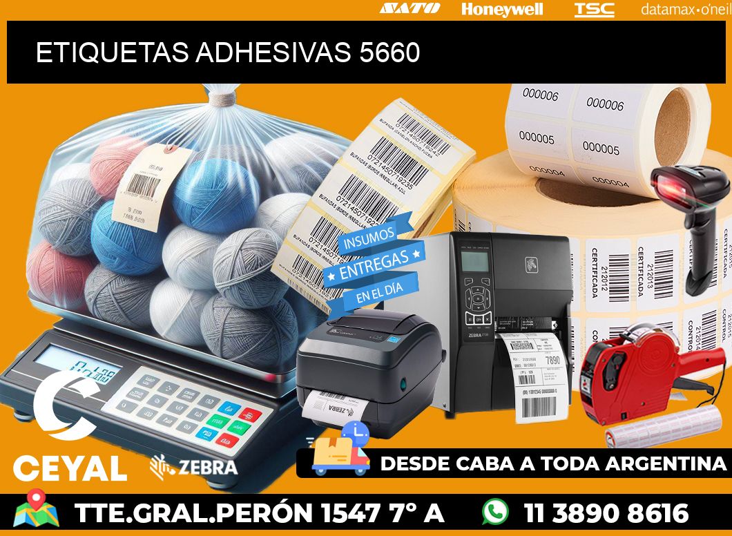ETIQUETAS ADHESIVAS 5660