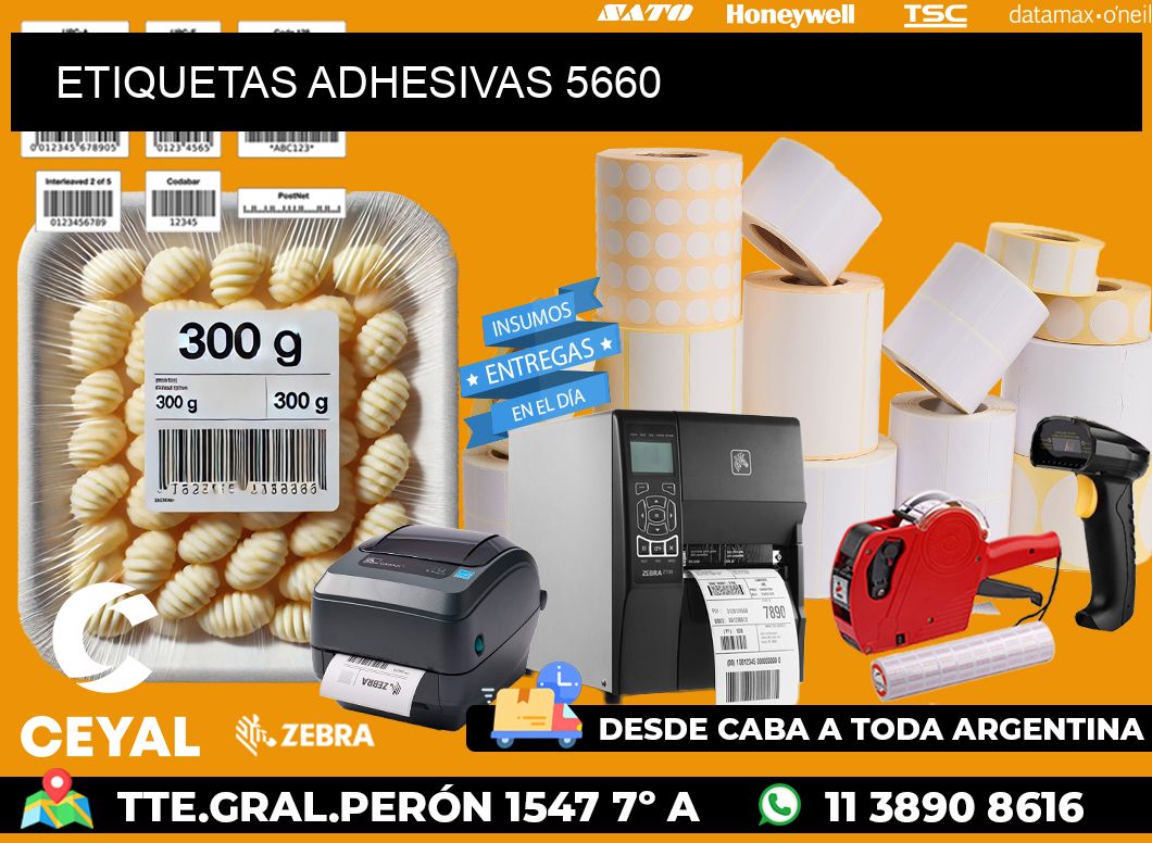ETIQUETAS ADHESIVAS 5660