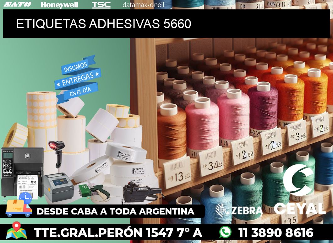 ETIQUETAS ADHESIVAS 5660