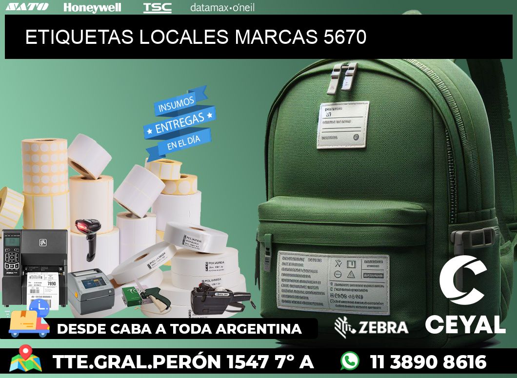 ETIQUETAS LOCALES MARCAS 5670