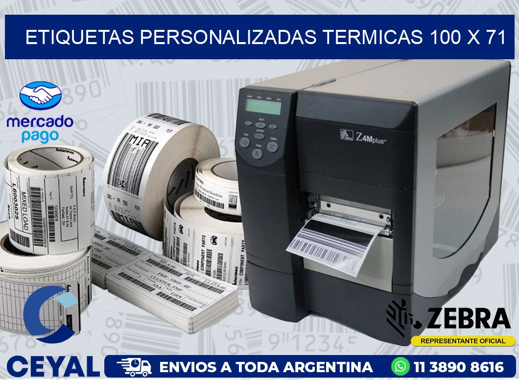 ETIQUETAS PERSONALIZADAS TERMICAS 100 x 71