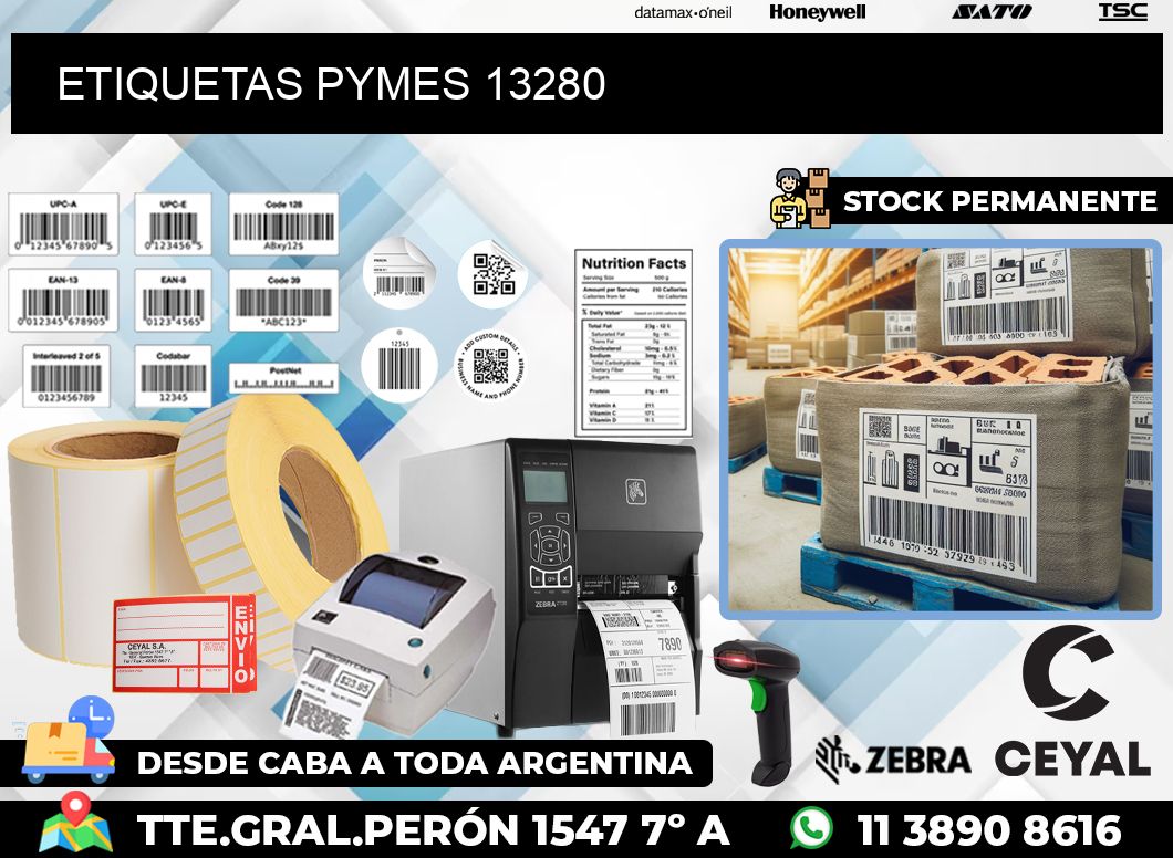 ETIQUETAS PYMES 13280