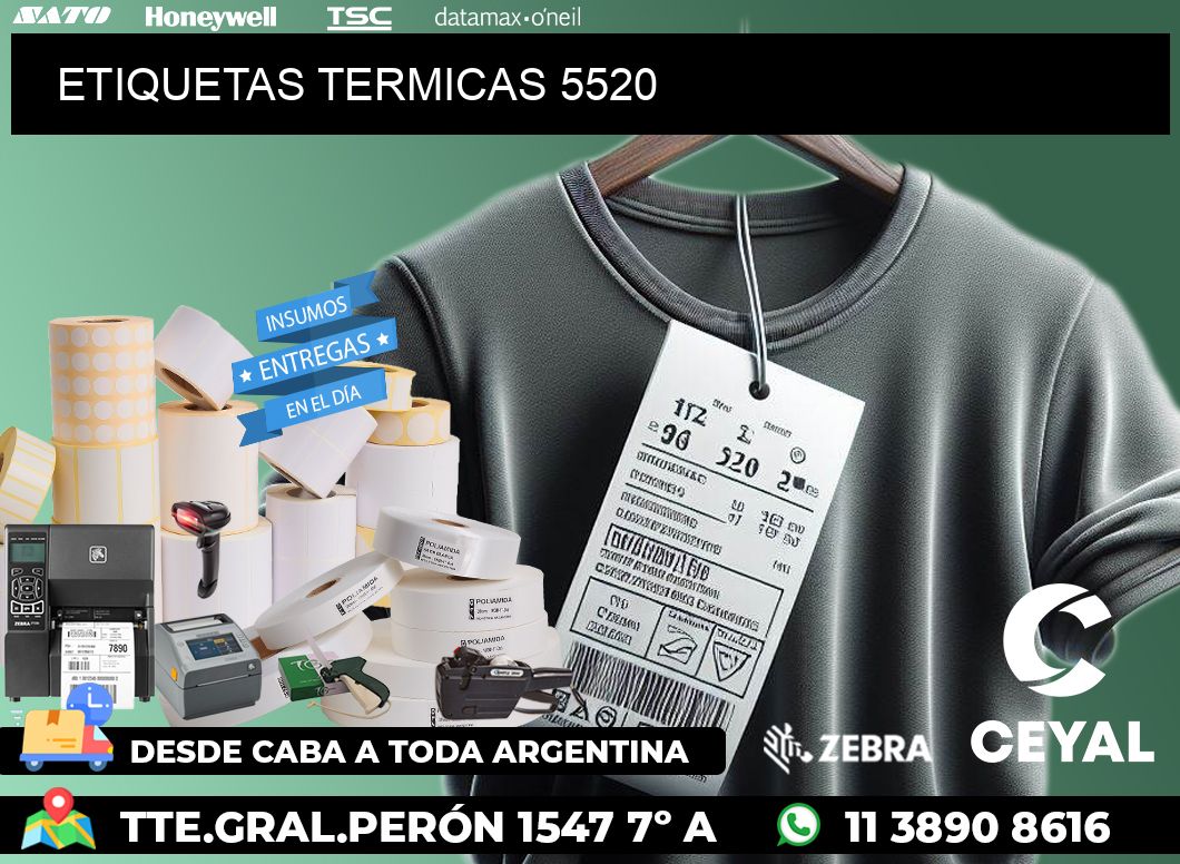 ETIQUETAS TERMICAS 5520