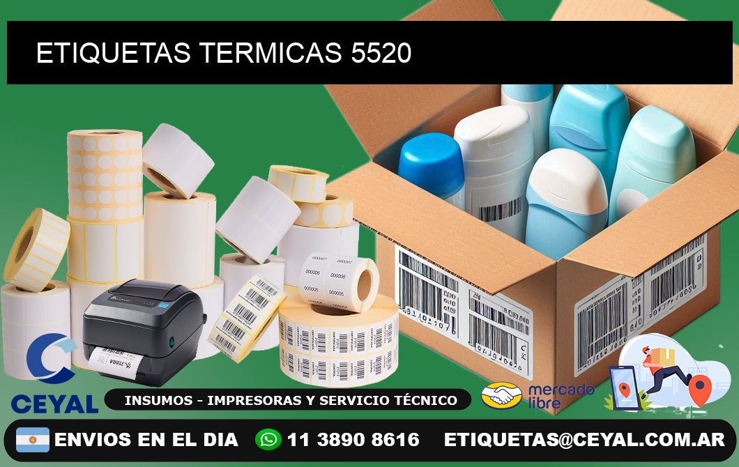 ETIQUETAS TERMICAS 5520